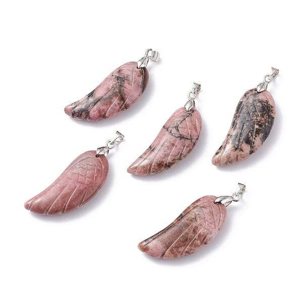 Natural Rhodonite Pendants