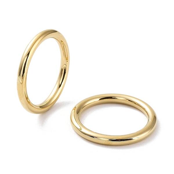 Ion Plating(IP) 304 Stainless Steel Polishing Plain Band Rings