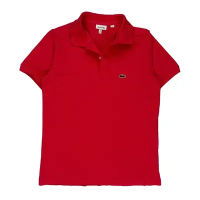 Lacoste Polo Shirt - Large Red Cotton