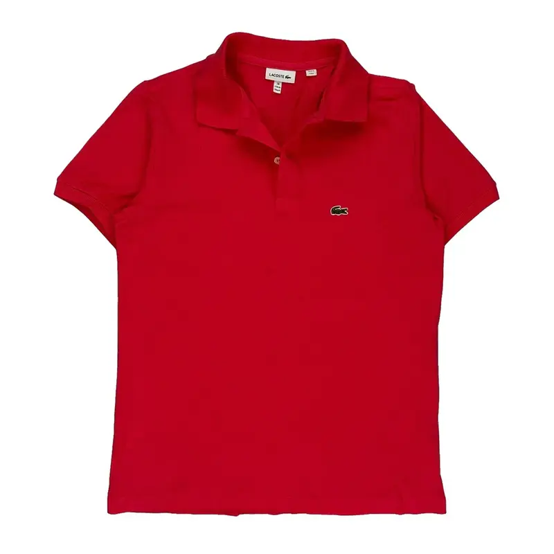 Lacoste Polo Shirt - Large Red Cotton