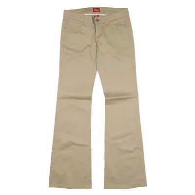 DICKIES Workwear Trousers Beige Regular Flared Womens W29 L32