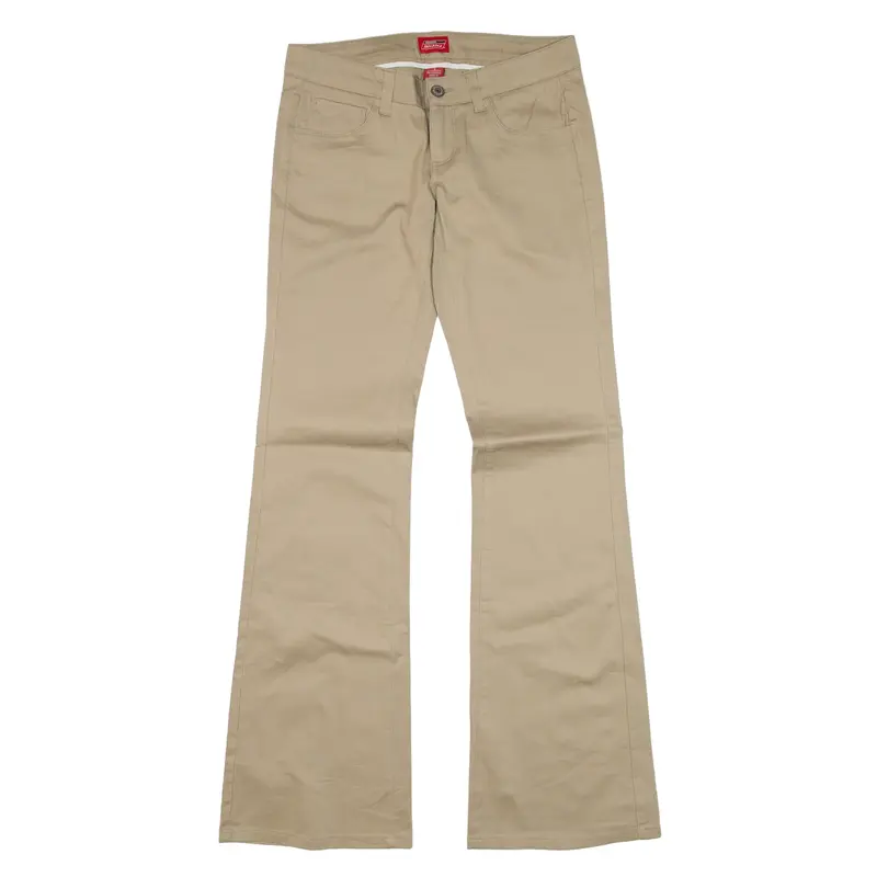 DICKIES Workwear Trousers Beige Regular Flared Womens W29 L32