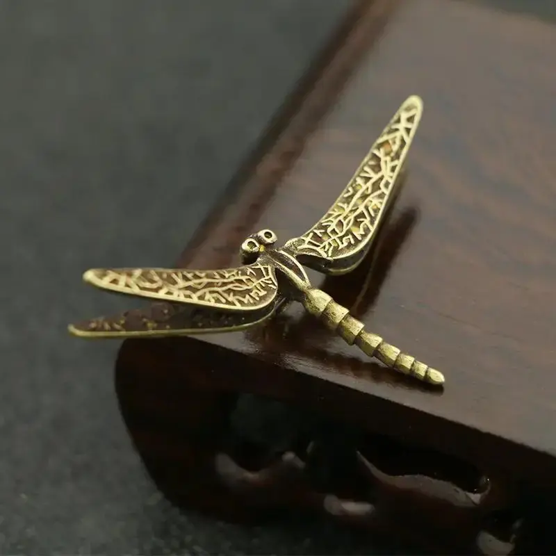 Multi-Application Metallic Dragonfly Design Ornament, 1 Count Universal Dragonfly Decorative Accessories for Home & Garden, ...