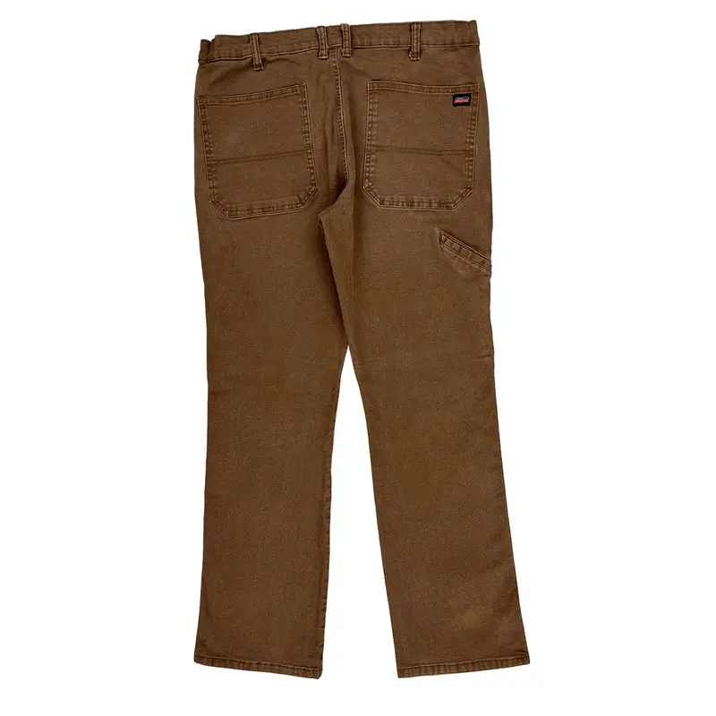 Dickies Trousers - 34W 30L Brown Cotton Blend