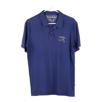 Napapijri Polo Shirt - XL Blue Cotton