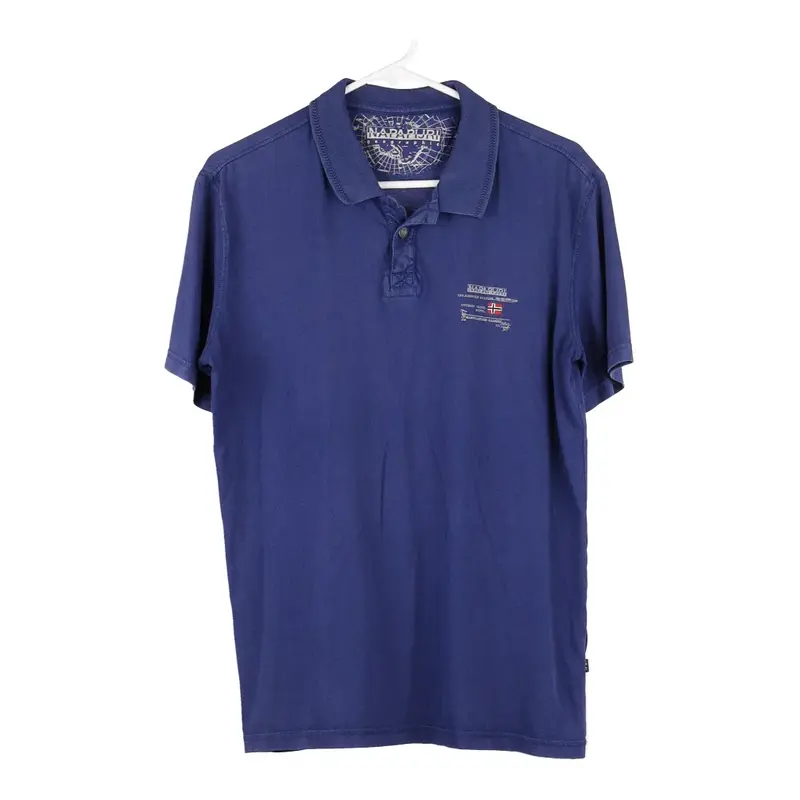 Napapijri Polo Shirt - XL Blue Cotton