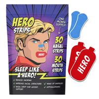 Heroic Mouth Tape & Nose Strip Combo, for sleep, exercise, mouth tape, nose tape, long lasting adhesive, sports, gym, comfort...