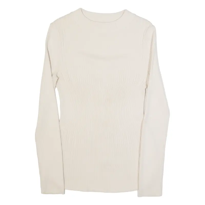 PIERRE CARDIN Womens Jumper Beige Tight Knit S