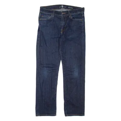 7 FOR ALL MANKIND Womens Jeans Blue Slim Straight W30 L28