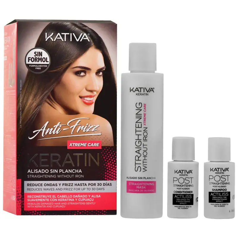 Kativa Keratin Xtreme Care Smoothing Kit - Hair straightening set