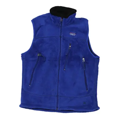 Made in USA Patagonia Fleece Gilet - Small Blue Polyester