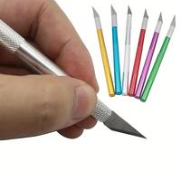 Random Color Stainless Steel Painting Paper Cutter Knife, 1 Count Diy Diamond Embroidery Cross Stitch Tools, Art Paper Cutter...