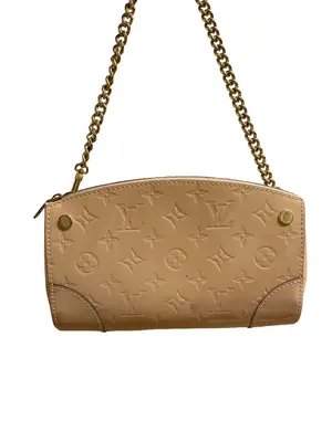 Pre-owned LOUIS VUITTON Patent Leather Crossbody Bags Vernis Santa Monica