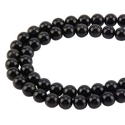 Natural Obsidian Beads Strands