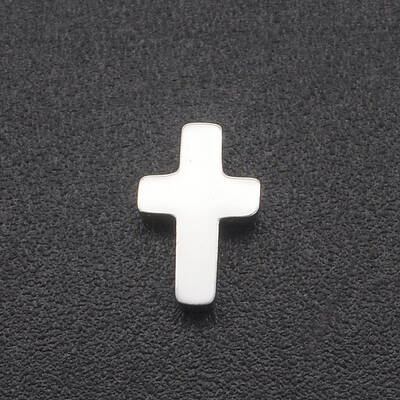 Non-Tarnish 201 Stainless Steel Tiny Cross Charms