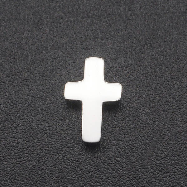 Non-Tarnish 201 Stainless Steel Tiny Cross Charms