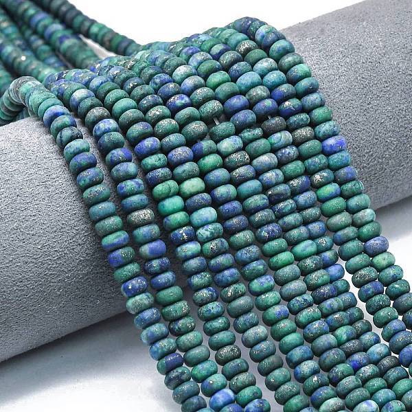 Dyed Natural Chrysocolla and Lapis Lazuli Beads Strands