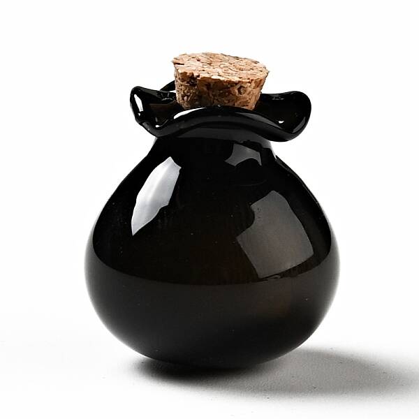 Lucky Bag Shape Glass Cork Bottles Ornament