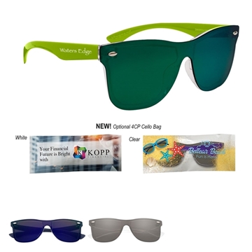 100 Promotional Outrider Mirrored Malibu Sunglasses - UV400 ...