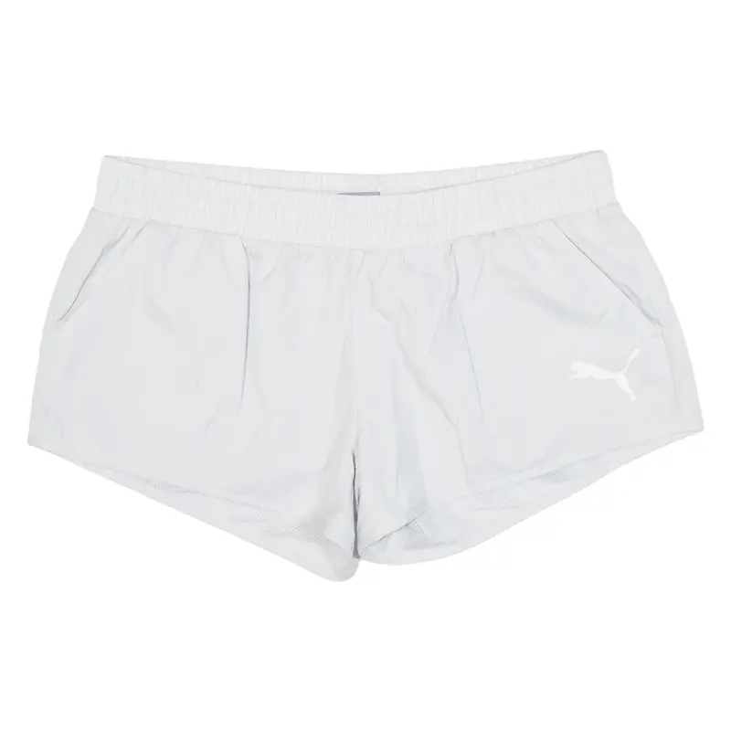 PUMA Womens Sports Shorts Grey UK 14 W33