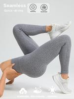 Women's Solid High Waist Sports Leggings, High Stretch Seamless Yoga Leggings, Ladies Sportswear for Indoor Outdoor Wear
