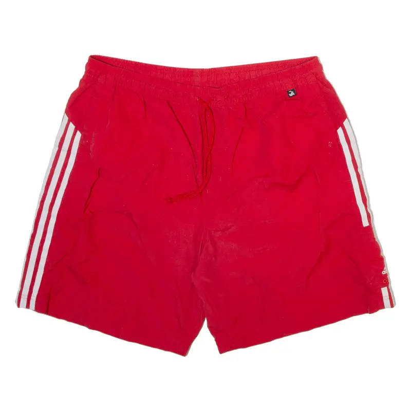 ADIDAS Mens Swimming Shorts Red XL W34