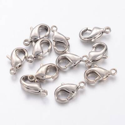 Brass Lobster Claw Clasps