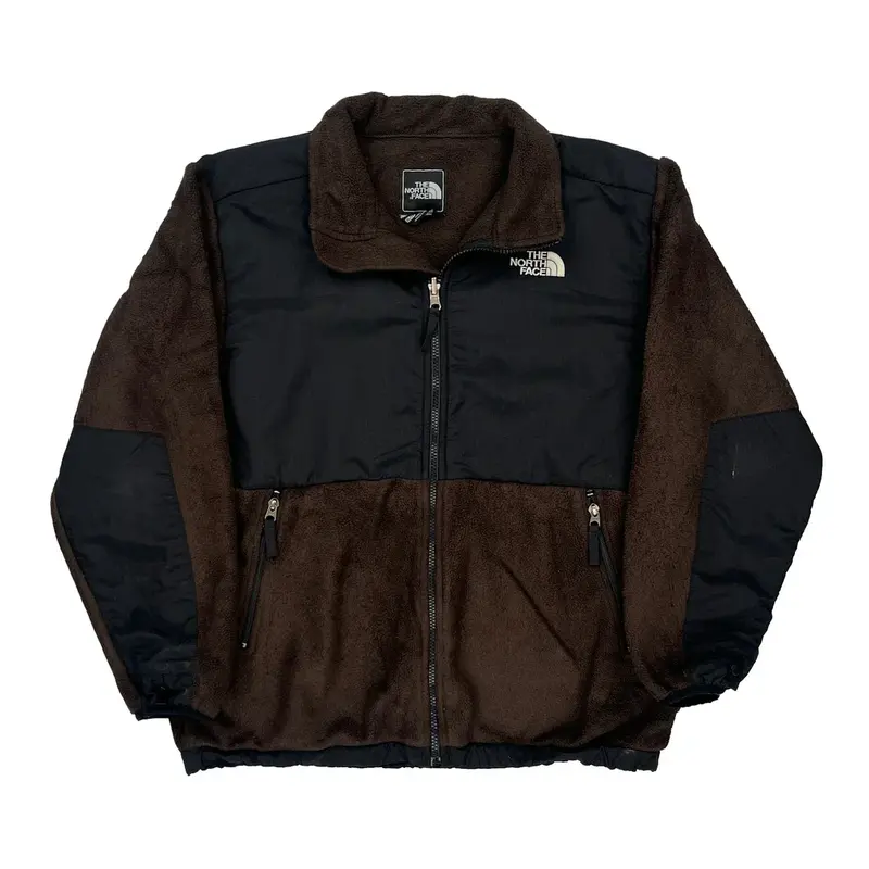 Age 15 The North Face Fleece Jacket - Large Brown Polyester