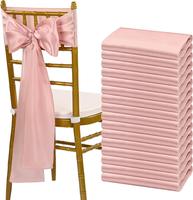 fani 50/60/100/120 PCS  Satin Chair Sashes Bows Universal Chair Cover for Wedding Reception Restaurant Event Decoration Banqu...