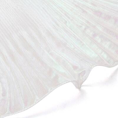 Iridescent Polyester Pleated Ribbons