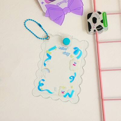 PVC Photocard Sleeve Keychain
