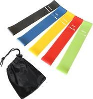 Resistance Loop Exercise Bands with  Carry Bag, Set of 5,Resistance Bands for Working Out,  5 Resistance Levels, Multi-Colore...
