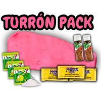 Turron Pack - Bundle Includes 4oz Turron, 3 Limon7, 3 MEGA Chamoy, 2 Tajin | Sweet & Spicy Snack, Mexican Snack/Treat, Pink C...