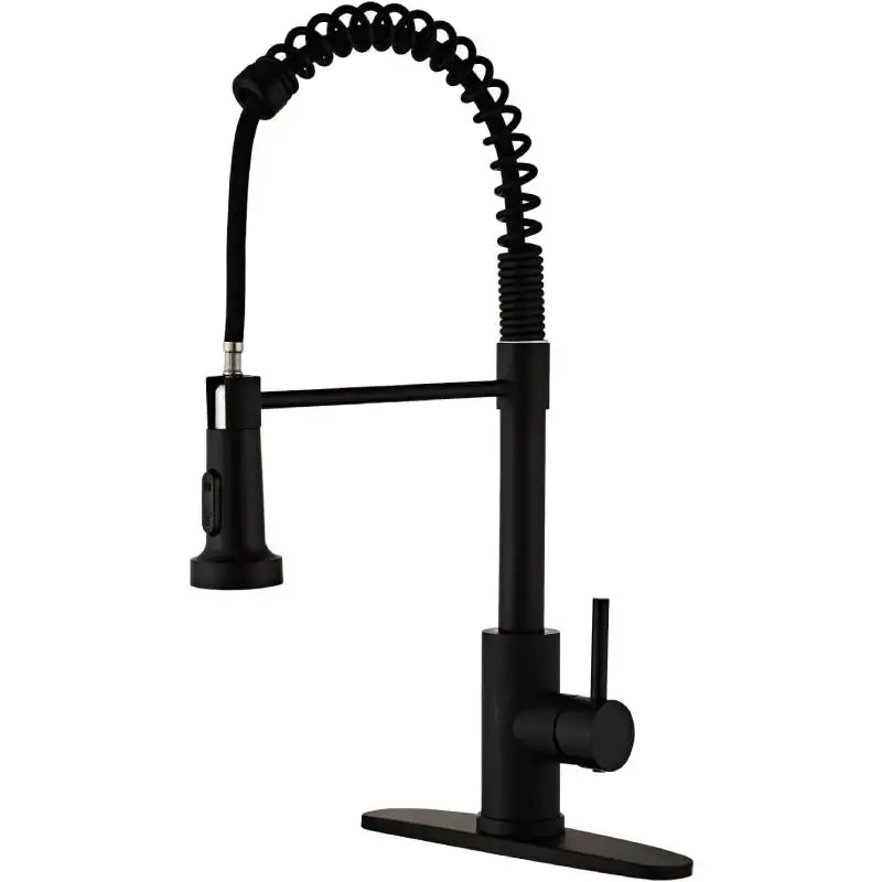 Encogos Stainless Steel Kitchen Faucet, Modern Pull Out Sprayer Kitchen Waterfall Faucet, Double Function Kitchen Sink Fauce...