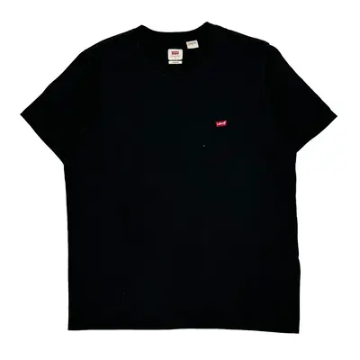 Levis T-Shirt - Large Black Cotton