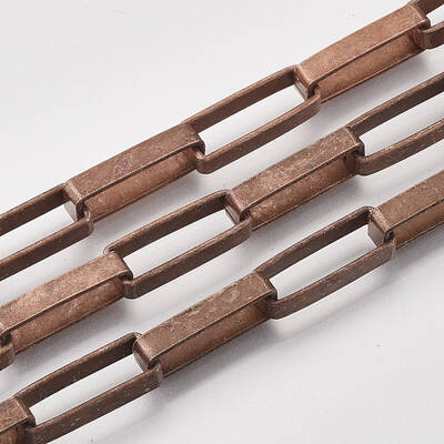 Unwelded Iron Paperclip Chains
