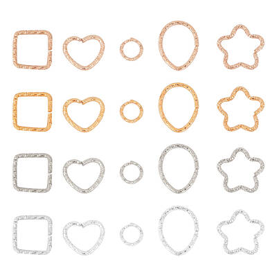 500Pcs 20 Style Iron Jump Rings