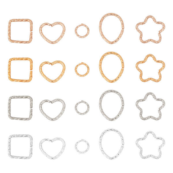 500Pcs 20 Style Iron Jump Rings