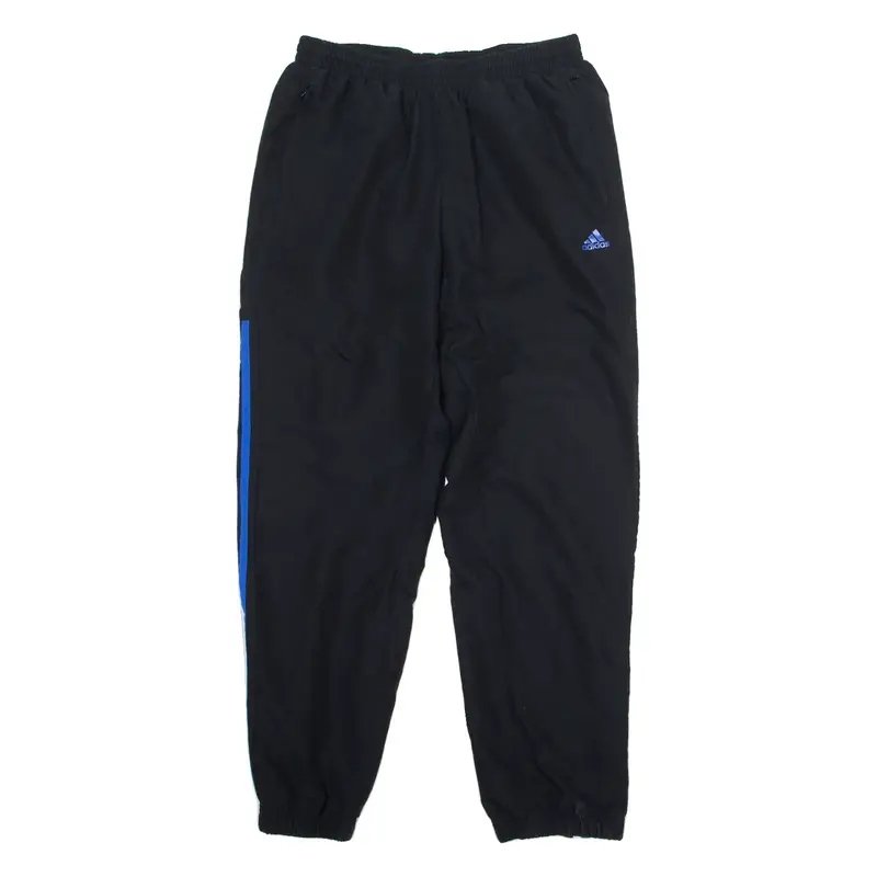 ADIDAS Mens Track Pants Black Tapered L W28 L28