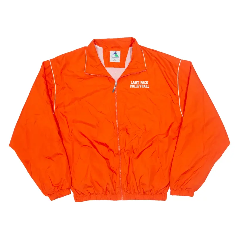 AUGUSTA SPORTSWEAR Lady Pack Volleyball Bomber USA Jacket Orange Womens XL