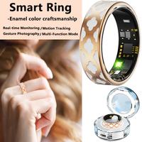 Smart Ring, Women'S Rose Golden Enamel Craft Sports Ring, Step, Distance, Calories, Sleep Tracking, Sports Tracking Device, W...