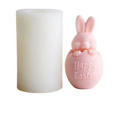 3D Easter Bunny Aromatherapy Food Grade Silicone Fondant Mold