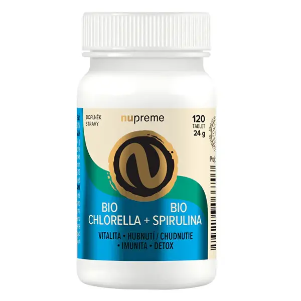 Nupreme Clorella + Spirulina 120 Compresse Bio