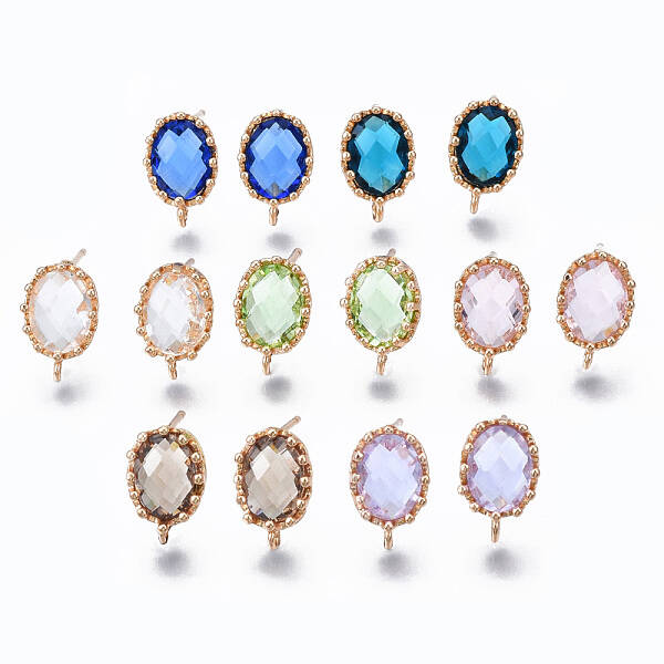 Brass Stud Earring Findings