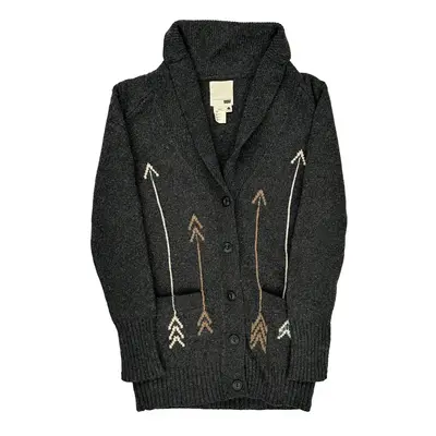 Levis Cardigan - Small Grey Wool Blend