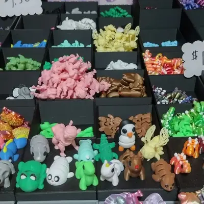 Pocket Pets- 3d printed figures animals cute home decor Collectible