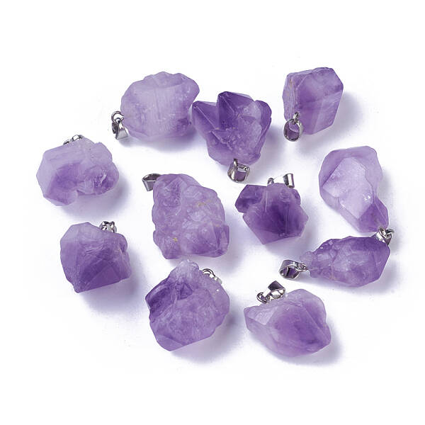 Natural Amethyst Pendants