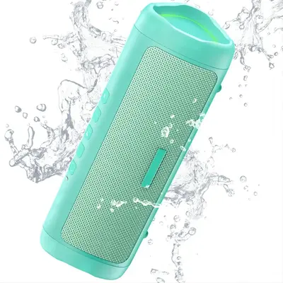 Wireless Speaker with HD Sound, TWS Pairing Audio Subwoofer for Home/Party/Outdoor/Beach, Waterproof Bluetooth-compatible Sub...