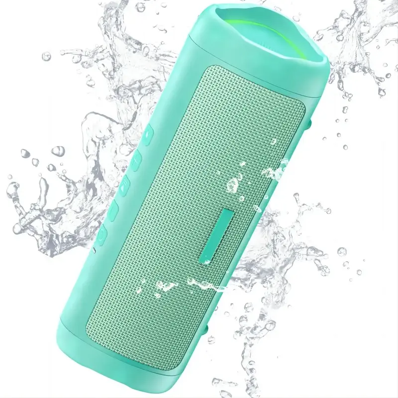 Wireless Speaker with HD Sound, TWS Pairing Audio Subwoofer for Home/Party/Outdoor/Beach, Waterproof Bluetooth-compatible Sub...