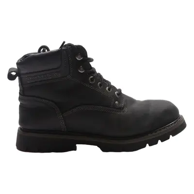 DOCKERS Lace-Up Boots Black Leather Mens UK 8